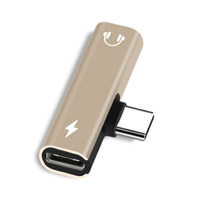 2 In 1 Type C To 3.5mm Jack Earphone Charging Converter USB Type-C Audio Adapter for Xiaomi 6 Huawei P10 Mate 20 Type C Phones - Amzon World