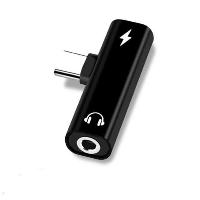 2 In 1 Type C To 3.5mm Jack Earphone Charging Converter USB Type-C Audio Adapter for Xiaomi 6 Huawei P10 Mate 20 Type C Phones - Amzon World