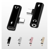2 In 1 Type C To 3.5mm Jack Earphone Charging Converter USB Type-C Audio Adapter for Xiaomi 6 Huawei P10 Mate 20 Type C Phones - Amzon World