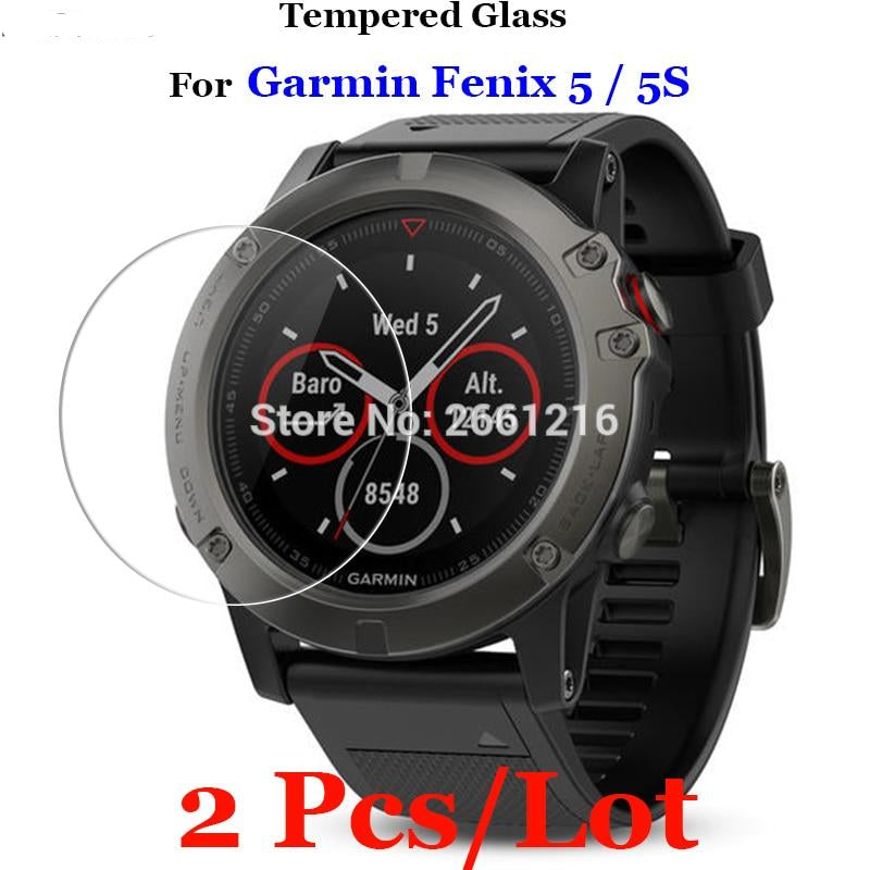 2 Pcs/Lot For Garmin Fenix 5 / 5s Tempered Glass 9H 2.5D Premium Screen Protector Film For Garmin Fenix5 / Fenix5s Smart Watch - Amzon World