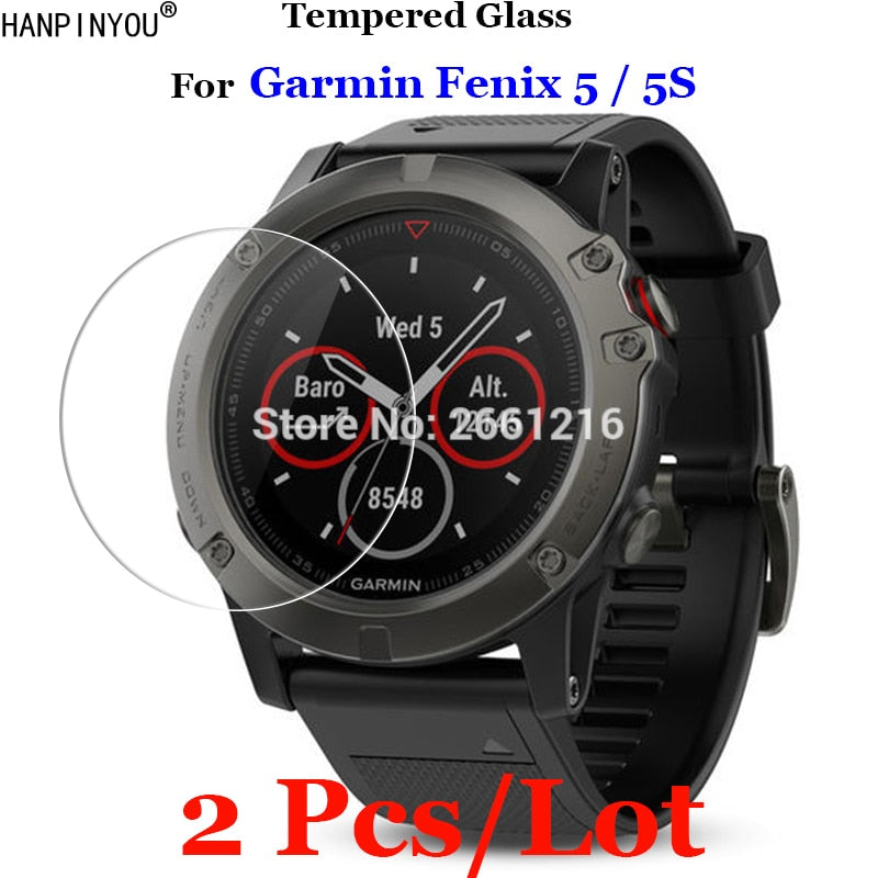 2 Pcs/Lot For Garmin Fenix 5 / 5s Tempered Glass 9H 2.5D Premium Screen Protector Film For Garmin Fenix5 / Fenix5s Smart Watch - Amzon World