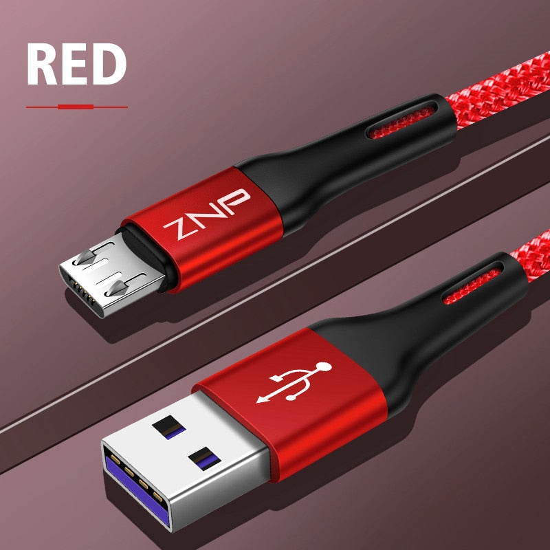ZNP 1m 2m Micro USB Cable Fast Charging For Xiaomi Redmi Note 5 Pro Android Mobile Phone Data Cable for Samsung S7 Micro Charger - Amzon World