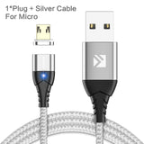 FLOVEME Magnetic Cable Micro USB Type C For iPhone Lighting Cable 1M 3A Fast Charging Wire Type-C Magnet Charger Phone Cable - Amzon World