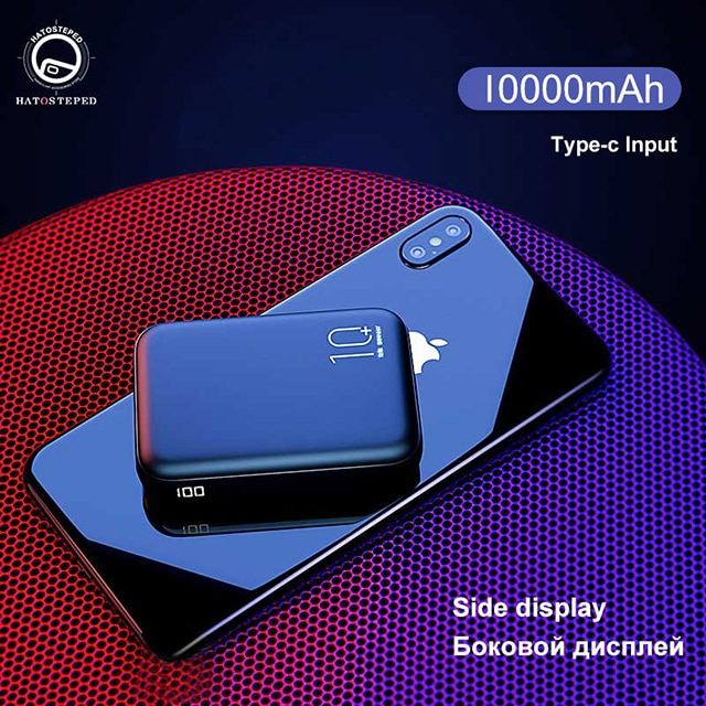 20000mAh Mini Power Bank Tpye-C Mirco USB Intput Quick Charge Side Display Portable Charger Dual USB Fast Output Powerbank - Amzon World