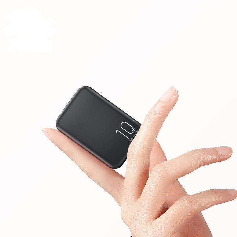 20000mAh Mini Power Bank Tpye-C Mirco USB Intput Quick Charge Side Display Portable Charger Dual USB Fast Output Powerbank - Amzon World