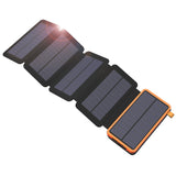 20000mAh Solar Power Bank Dual USB Waterproof Solar Charger External Battery Power Charger with LED Light for Smartphone - Amzon World