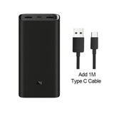 2019 NEW Xiaomi mi Power Bank 20000mAh 3 USB-C 45W Three Ports Output PD Quick Charger Powerbank Xiaomi 2C External Battery Pack - Amzon World