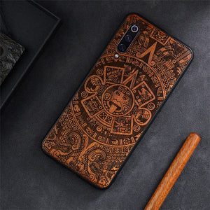 2019 New For Xiaomi Mi 9 Case Slim Wood Back Cover TPU Bumper Case On Xiaomi Mi 9 Xiomi Mi9 SE Phone Cases - Amzon World