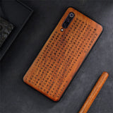 2019 New For Xiaomi Mi 9 Case Slim Wood Back Cover TPU Bumper Case On Xiaomi Mi 9 Xiomi Mi9 SE Phone Cases - Amzon World