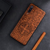 2019 New For Xiaomi Mi 9 Case Slim Wood Back Cover TPU Bumper Case On Xiaomi Mi 9 Xiomi Mi9 SE Phone Cases - Amzon World