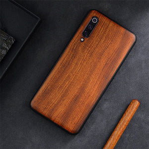 2019 New For Xiaomi Mi 9 Case Slim Wood Back Cover TPU Bumper Case On Xiaomi Mi 9 Xiomi Mi9 SE Phone Cases - Amzon World