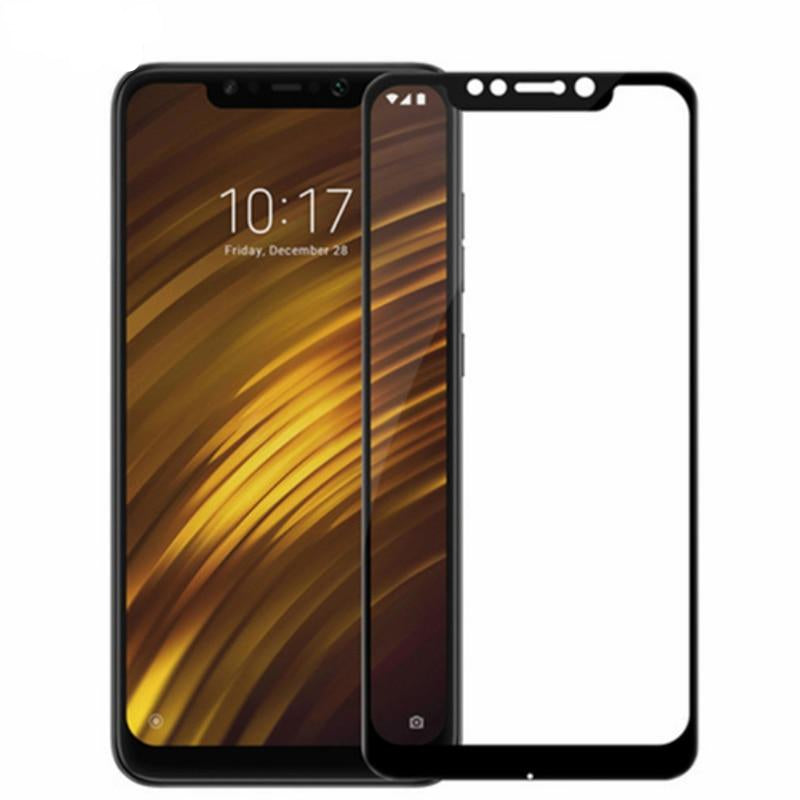 2PCS Full Cover Glass Xiaomi Pocophone F1 Screen Protector Tempered Glass Xiaomi Pocophone F1 Protective Film Pocofone F1 Glass< - Amzon World