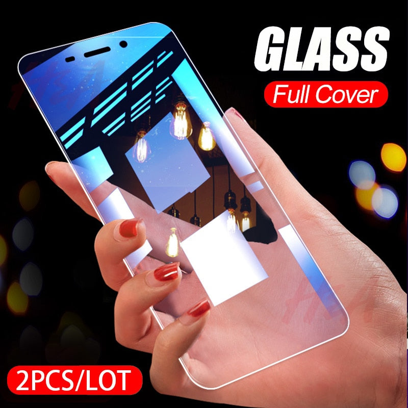 2PCS Full Cover Tempered Glass For Huawei Honor 7A 7C Pro 7A RU Screen Protector Honor 9 9 Lite 8 8 10 Lite Protective Glass - Amzon World