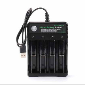 3.7V 18650 Charger Li-ion battery USB independent charging portable electronic cigarette 18350 16340 14500 battery charger - Amzon World