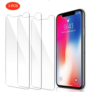 3 Pcs HD Window Glass for iPhone X XR XS Max Phone Screen Protector for iPhone 7 8 Plus 6 6S 5 5S SE 4 4S Tempered Glass Protect - Amzon World