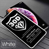 30D Protective Glass on the For iPhone X XS Max XR Tempered Screen Protector Film Curved Edge Glass XR XS Max Full Cover Glass - Amzon World