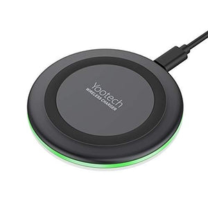 Yootech Wireless Charger Qi-Certified 10W Max Fast Wireless Charging Compatible with iPhone 11/11 Pro/11 Pro Max/XS MAX/XR/XS/8Plus, Galaxy Note 10/Note 10 Plus/S10/S10 Plus/S10E(No AC Adapter) - Amzon World
