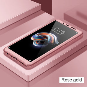 360 Full Cover Protective Phone Case For Xiaomi redmi 6a Case 4X 4A 5 5A 6 For Xiaomi redmi note 5 case 5A 7 6 pro With Glass - Amzon World