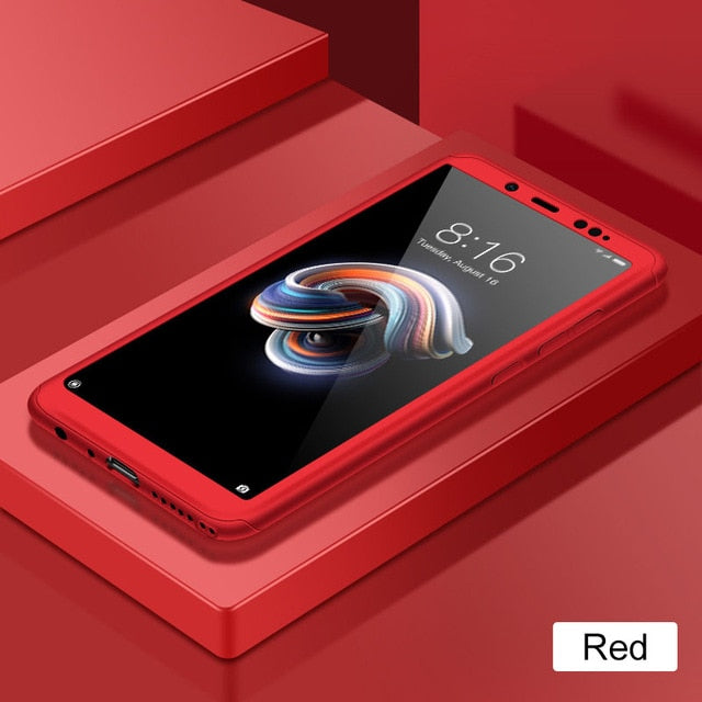 360 Full Cover Protective Phone Case For Xiaomi redmi 6a Case 4X 4A 5 5A 6 For Xiaomi redmi note 5 case 5A 7 6 pro With Glass - Amzon World