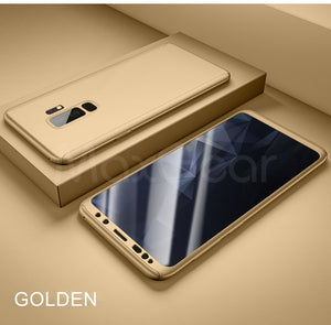 360 Full Protection Case For Samsung Galaxy series Glass Cover - Amzon World