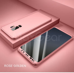 360 Full Protection Case For Samsung Galaxy series Glass Cover - Amzon World