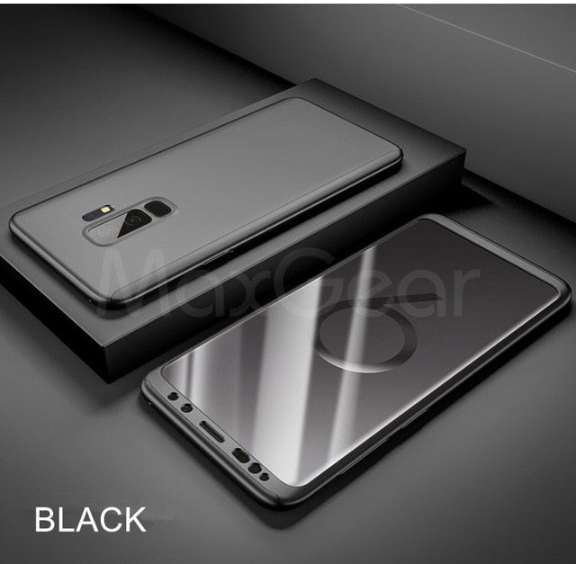 360 Full Protection Case For Samsung Galaxy series Glass Cover - Amzon World