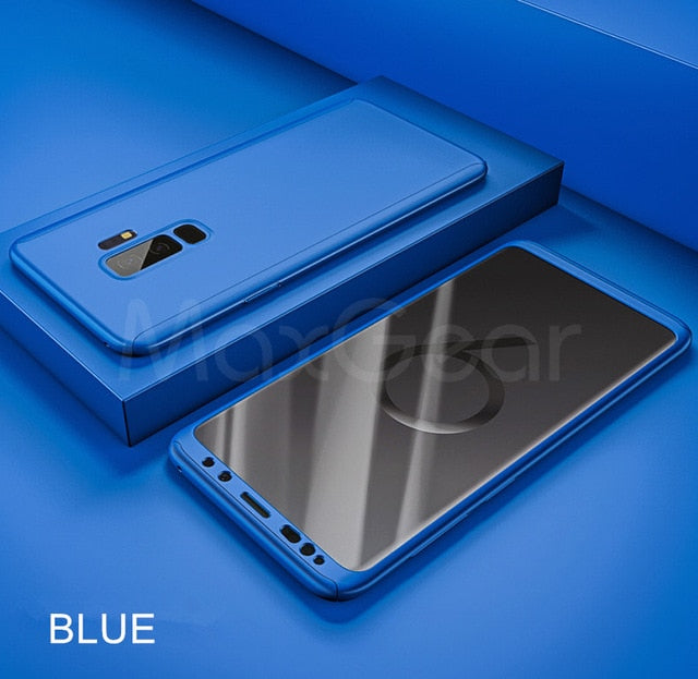 360 Full Protection Case For Samsung Galaxy series Glass Cover - Amzon World