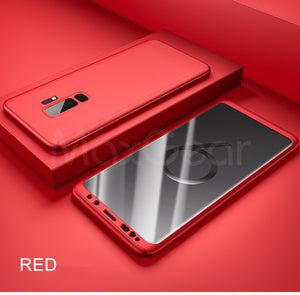 360 Full Protection Case For Samsung Galaxy series Glass Cover - Amzon World