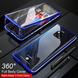 360 Full Protection Magnetic Case For huawei Mate 20 Pro Shockproof Case Cover Metal Bumber Front+Back double-sided Glass Case - Amzon World
