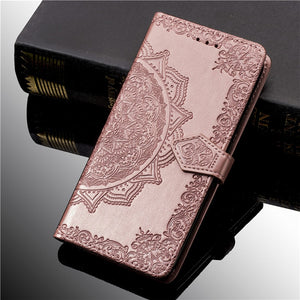 3D Flower Leather Case For Samsung Galaxy A50 A30 A40 A10 S10 S9 S8 S7 J2 Core J3 J5 J7 J1 2016 2017 A6 A7 J6 J4 Plus 2018 Cover - Amzon World