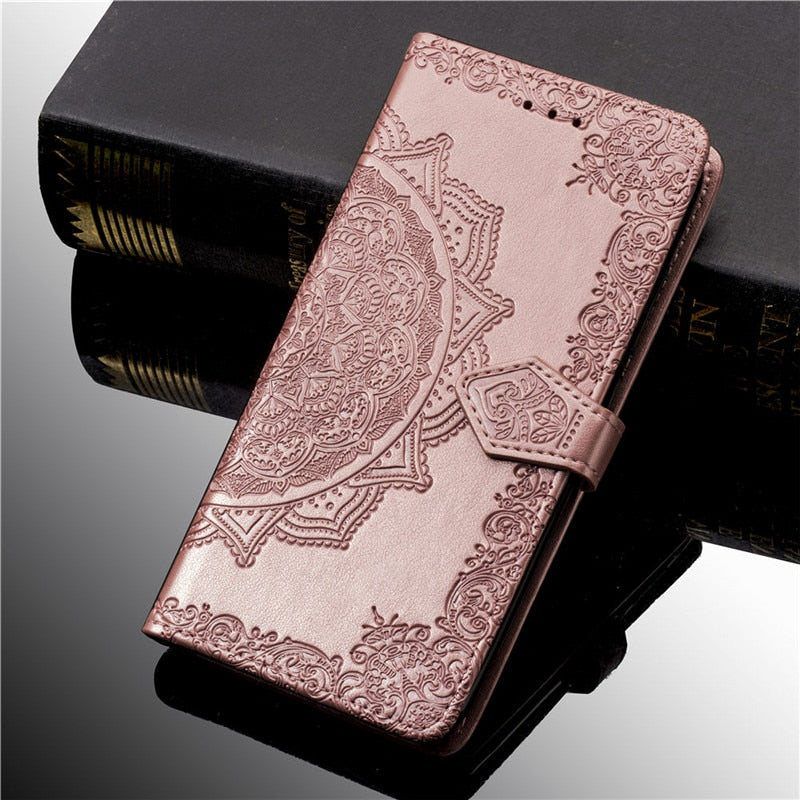 3D Flower Leather Case For Samsung Galaxy A50 A30 A40 A10 S10 S9 S8 S7 J2 Core J3 J5 J7 J1 2016 2017 A6 A7 J6 J4 Plus 2018 Cover - Amzon World