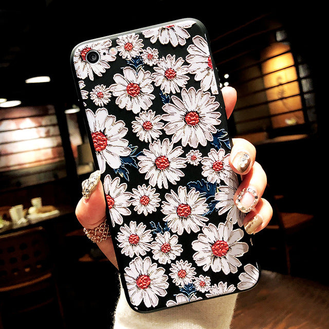 3D Relief Emboss TPU Flower Cover For Xiaomi Mi 8 9 A1 A2 Lite 6X F1 Redmi S2 K20 5 Plus 7 4A 6A Note 7 6 3 4X 5A Pro Case Coque - Amzon World