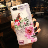 3D Relief Floral Phone Case For OPPO A59 A37 A57 A83 A73 A75 F5 F7 F9 A5 A3S A37 A77 A3 R17 A7X K1 R15 Case Girly Silicon Cover - Amzon World