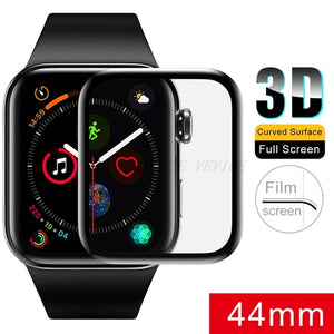 3D Tempered Glass For Apple Watch 38mm 42mm 40mm 44mm Series 4 3 2 1 Full Cover Curved  Edge Screen Protector For iWatch 9H HD - Amzon World