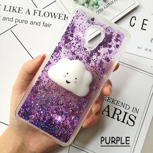 3d Squishy Cat Cases for Meizu M6 Note M5S M3 Note M5 Note MX6 M6S M6 Cover Love Heart Star Glitter Liquid Quicksand Phone Cases - Amzon World