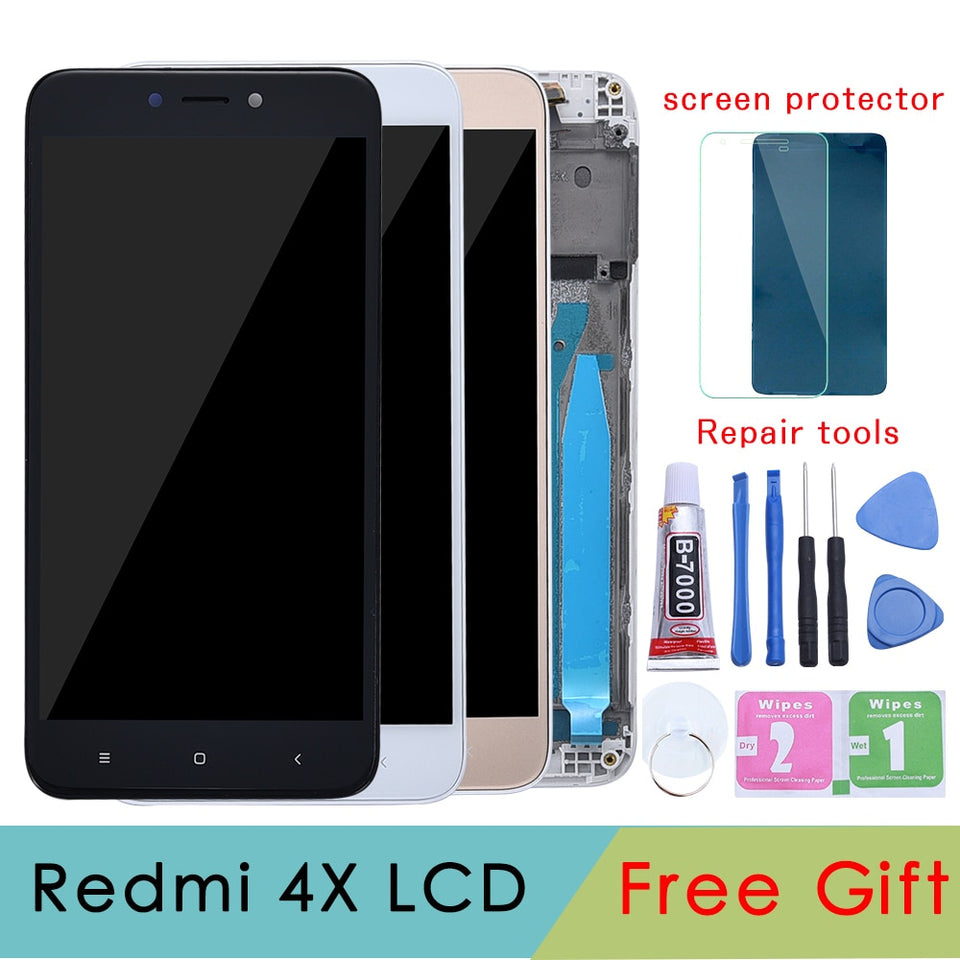 5.0" Original LCD For XIAOMI Redmi 4X Display Touch Screen with Frame For XIAOMI Redmi 4X LCD Display 4X Pro LCD Screen - Amzon World