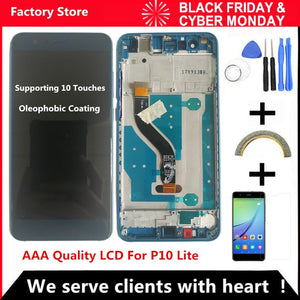 5.2 Inch AAA Quality LCD With Frame For HUAWEI P10 Lite Lcd Display Screen For HUAWEI P10 Lite WAS-LX1 WAS-LX1A WAS-LX2 WAS-LX3 - Amzon World
