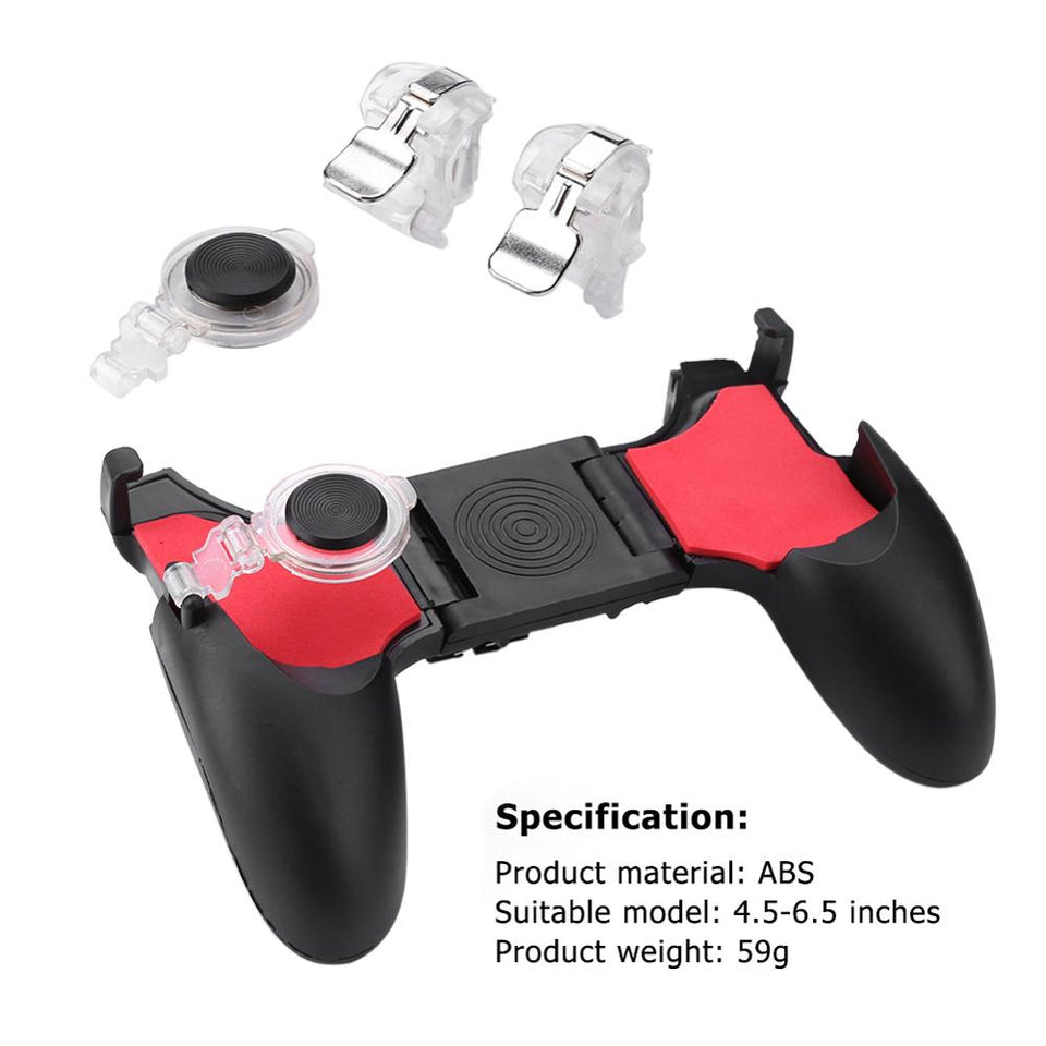 5 in 1 PUBG Moible Controller Gamepad Free Fire L1 R1 Triggers PUGB Mobile Game Pad Grip L1R1 Joystick for iPhone Android Phone - Amzon World