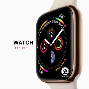 50%off Smart Watch Series 4 SmartWatch case for apple iPhone Android Smart phone heart rate monitor pedometor (Red Button) - Amzon World
