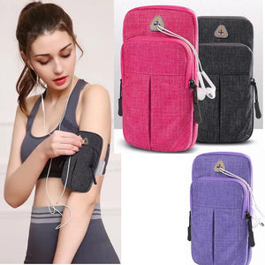 6.0" Universal Mobile Phone Bags Holder Outdoor Sport Arm Pouch Bag For iPhone 6.5" On Hand Sports Running Armband Bag Arm Case - Amzon World