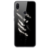 6.3'' For Xiaomi Redmi Note 7 Case Glass Back Hard Cover For Xiaomi Redmi Note 7 Case Note7 Soft Bumper Tempered Fashion Note 7S - Amzon World