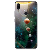 6.3'' For Xiaomi Redmi Note 7 Case Glass Back Hard Cover For Xiaomi Redmi Note 7 Case Note7 Soft Bumper Tempered Fashion Note 7S - Amzon World