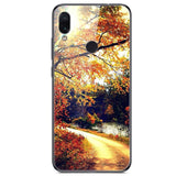 6.3'' For Xiaomi Redmi Note 7 Case Glass Back Hard Cover For Xiaomi Redmi Note 7 Case Note7 Soft Bumper Tempered Fashion Note 7S - Amzon World