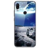 6.3'' For Xiaomi Redmi Note 7 Case Glass Back Hard Cover For Xiaomi Redmi Note 7 Case Note7 Soft Bumper Tempered Fashion Note 7S - Amzon World