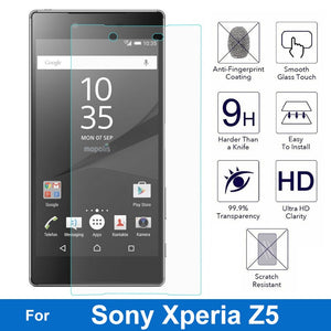 9H Hardness Premium Tempered Glass  For Sony Xperia Z5 Dual E6603 E6633 E6653 E6683 S60 - Amzon World