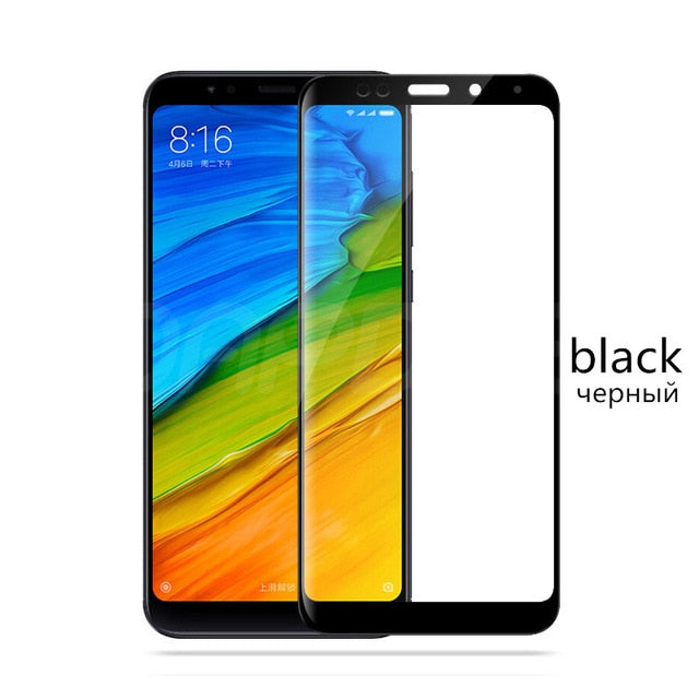 9H Tempered Glass For Xiaomi Redmi 5 Redmi 5 Plus Full Cover Screen Protector For Redmi5 Redmi5plus Phone Glass Protective Film - Amzon World