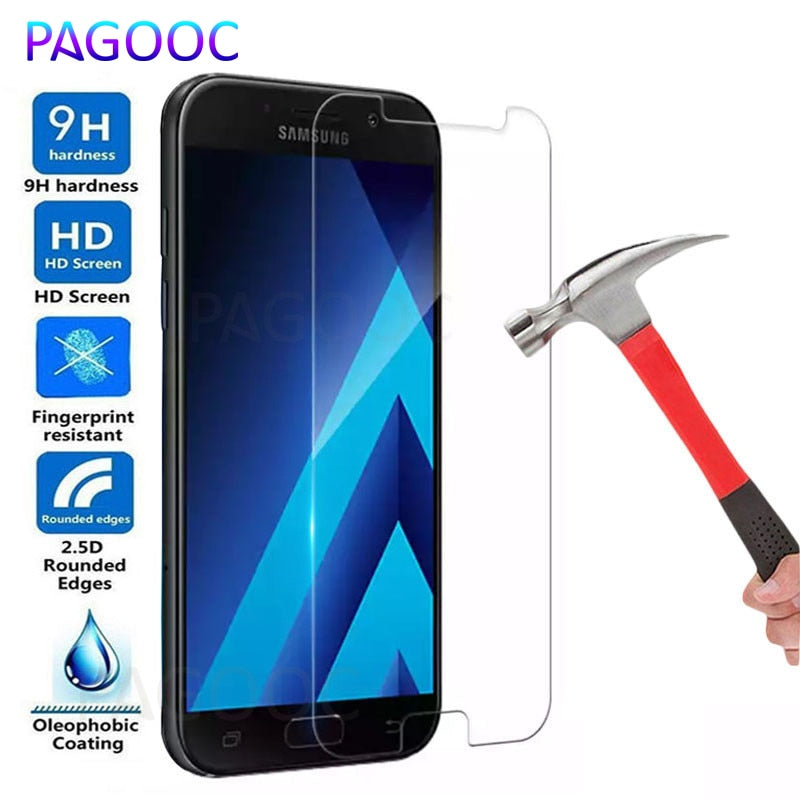 9H Tempered Glass on the for Samsung Galaxy A3 A5 A7 J1 J3 J5 J7 2017 2015 2016 J510 J710 Screen Protector HD Protective Film - Amzon World