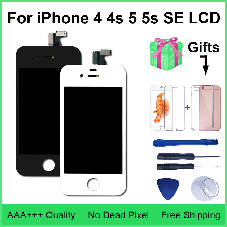 AAA Quality LCD  4s 4  5  Display Touch Screen Digitizer Assembly For iPhone 5 5c 5s SE LCD - Amzon World