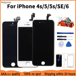 AAA+++ Quality LCD Display For iPhone 6 Touch Screen Replacement For iPhone 5 5c 5s SE 4s No Dead Pixel+Tempered Glass+Tools+TPU - Amzon World