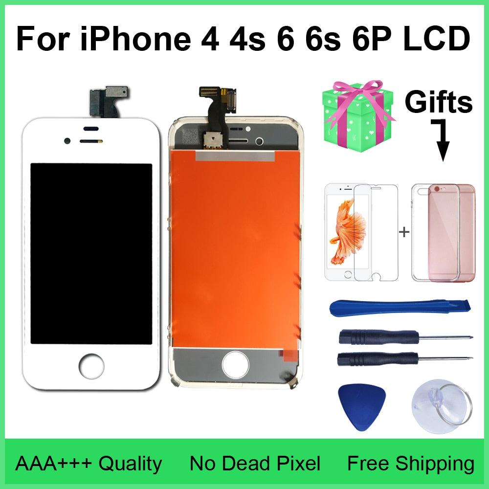 AAA Quality LCD For iPhone 4 4s Replacement Screen Display Digitizer Touch Screen Assembly For iPhone 6 6s 6PlusLCD Screen - Amzon World